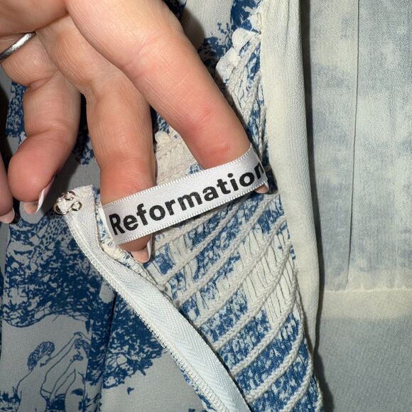 Reformation Lindero Dress - Pastoral Print 8 - Picture 10 of 13